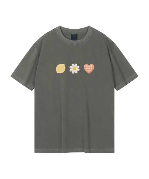 WILDROCK（ワイルドロック）の「ガーデンクラブ ピグメントオーバーサイズ半袖Tシャツ（クロップ含む）（Tシャツ/カットソー・レディース・ベビーピンク/ライトパープル/ブルー/ホワイト/カーキ/チャコール/ライトグレー/ブラック・FREE/X-SMALL/SMALL/MEDIUM/LARGE）」の16枚目の写真