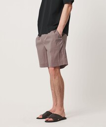 UNITED ARROWS | ワッシャーナイロン 2プリーツ サイドアジャスター ショーツ 撥水 ヨコストレッチ(その他パンツ)