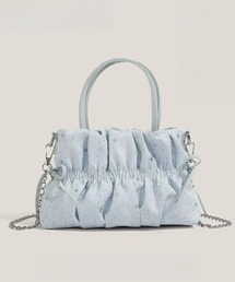 Achic（アシック）の「2WAYシャーリングリボンミニバッグ（ハンドバッグ）」