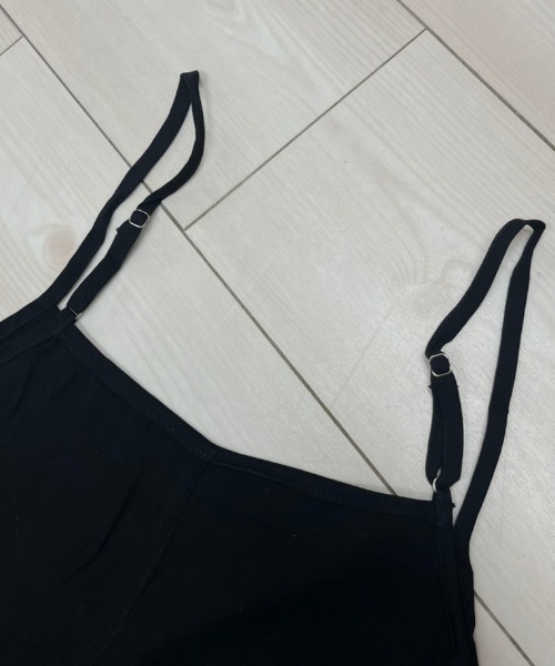 NANEA(ナネア)の「カップなし Aライン キャミソール マキシワンピース(ワンピース・レディース・グリーン/ブラック/イエロー/ブルー・フリー)」の18枚目の写真