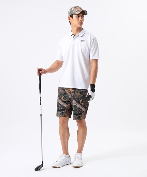 BEAMS GOLF(ビームスゴルフ)の「ORANGE LABEL / プライムフレックス(R)襟裏ツリーカモ ポロシャツ(吸水速乾・UVカット)(ポロシャツ・メンズ・オレンジ/ホワイト/オリーブ・M/XL/L/S)」の13枚目の写真