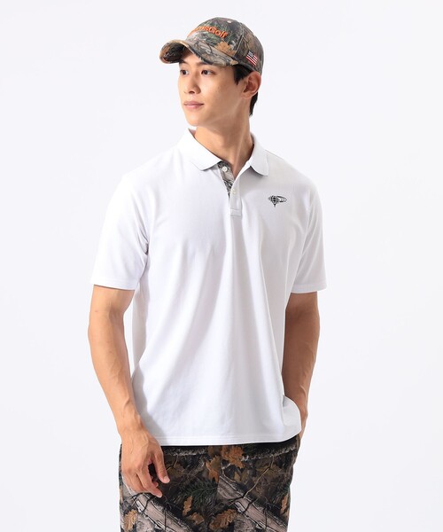 BEAMS GOLF(ビームスゴルフ)の「ORANGE LABEL / プライムフレックス(R)襟裏ツリーカモ ポロシャツ(吸水速乾・UVカット)(ポロシャツ・メンズ・オレンジ/ホワイト/オリーブ・M/XL/L/S)」の14枚目の写真