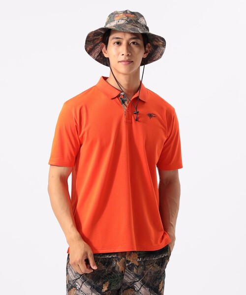 BEAMS GOLF(ビームスゴルフ)の「ORANGE LABEL / プライムフレックス(R)襟裏ツリーカモ ポロシャツ(吸水速乾・UVカット)(ポロシャツ・メンズ・オレンジ/ホワイト/オリーブ・M/XL/L/S)」の22枚目の写真