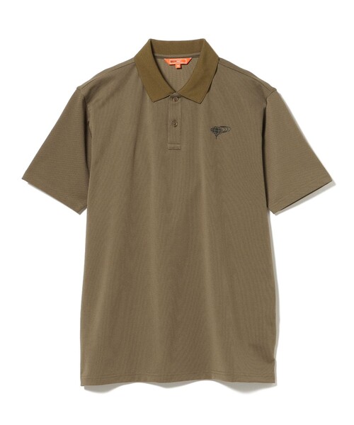 BEAMS GOLF(ビームスゴルフ)の「ORANGE LABEL / プライムフレックス(R)襟裏ツリーカモ ポロシャツ(吸水速乾・UVカット)(ポロシャツ・メンズ・オレンジ/ホワイト/オリーブ・M/XL/L/S)」の4枚目の写真