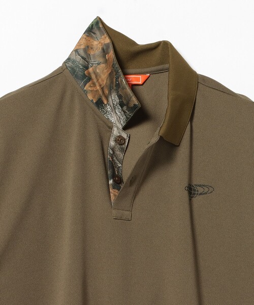 BEAMS GOLF(ビームスゴルフ)の「ORANGE LABEL / プライムフレックス(R)襟裏ツリーカモ ポロシャツ(吸水速乾・UVカット)(ポロシャツ・メンズ・オレンジ/ホワイト/オリーブ・M/XL/L/S)」の5枚目の写真