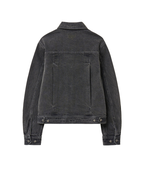 MISEKISEOUL MEN(ミセキソウルメンズ)の「Pleats denim trucker jacket BLACK(デニムジャケット・メンズ・その他・1/2/3)」の3枚目の写真