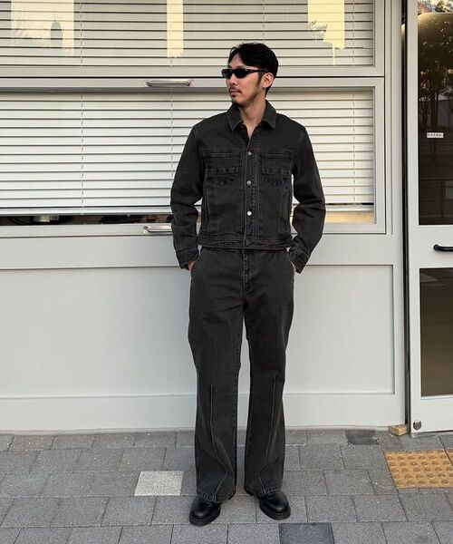 MISEKISEOUL MEN(ミセキソウルメンズ)の「Pleats denim trucker jacket BLACK(デニムジャケット・メンズ・その他・1/2/3)」の4枚目の写真