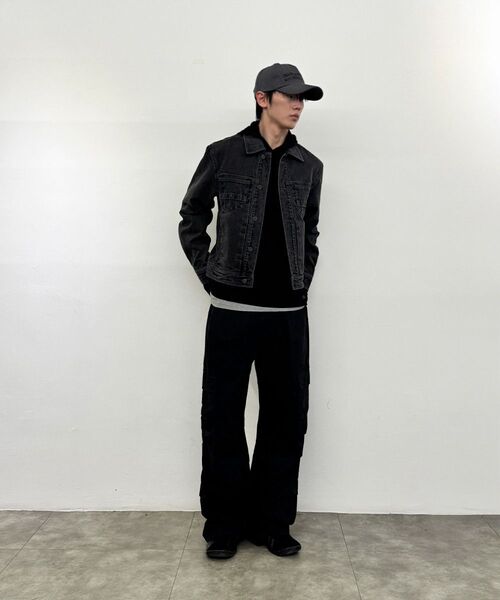 MISEKISEOUL MEN(ミセキソウルメンズ)の「Pleats denim trucker jacket BLACK(デニムジャケット・メンズ・その他・1/2/3)」の7枚目の写真