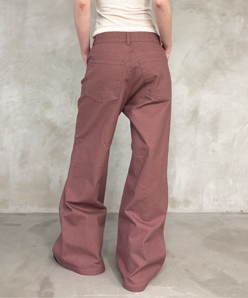 sedacle girl（セダクルガール）の「アシメボタンダックパンツ（デニムパンツ・レディース・ボルドー/ネイビー・SMALL/MEDIUM）」の20枚目の写真