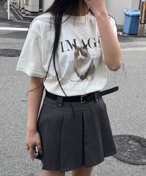 tunee（チュニー）の「ビッグアニマルデザイン半袖Tシャツ(hsyd)（Tシャツ/カットソー・レディース・ホワイト/アイボリー/A/B・MEDIUM/X-LARGE/LARGE/SMALL）」の8枚目の写真