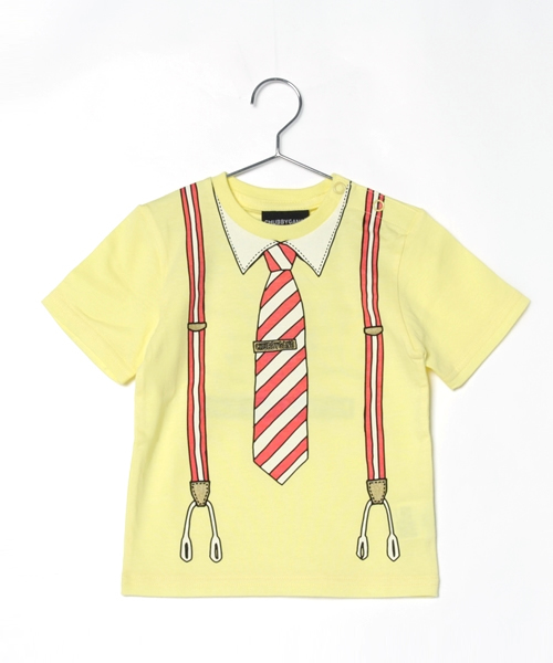 CHUBBYGANG(チャビーギャング)の「サプールトロンプルイユ5分袖Tシャツ(Tシャツ/カットソー・キッズ・クリーム/ブラック/ホワイト・130/110/80/120/100/90)」の3枚目の写真