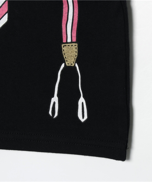 CHUBBYGANG(チャビーギャング)の「サプールトロンプルイユ5分袖Tシャツ(Tシャツ/カットソー・キッズ・クリーム/ブラック/ホワイト・130/110/80/120/100/90)」の8枚目の写真