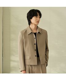 HYOJI（ヒョージ）の「SS ウォッシャブルマカラクロップブレザー (S01-5カラー)（テーラードジャケット）」