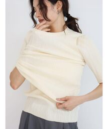Rib sleeveless knit tank