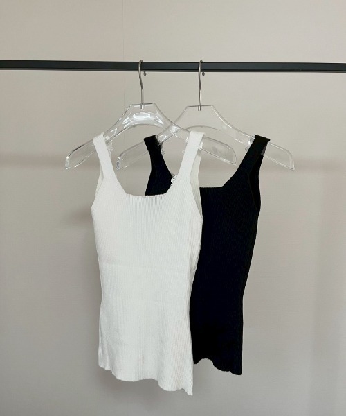 AMAIL(アマイル)の「Vintage Lace Tank(タンクトップ・レディース・ブラック/ホワイト・FREE)」の8枚目の写真