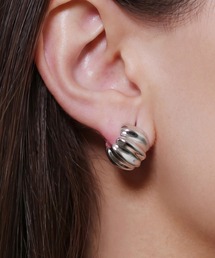 【kiehtova】WAVE HOOP PIERCE/ウェーブ フープ ピアス　ゴールド シルバー