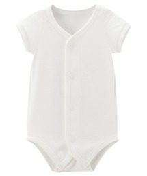 combimini（コンビミニ）の「オーガニックコットン吸水速乾半袖前開きボディTシャツ（肌着）」