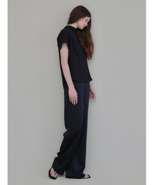 NOWNS(ナウンス)の「Emma | Half tie blouse(シャツ/ブラウス・レディース・ネイビー・FREE)」の14枚目の写真