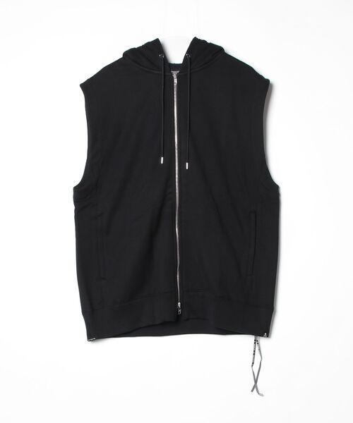 mastermind JAPAN(マスターマインド)の「HAND BEADED SLEEVELESS HOODIE(パーカー・メンズ・ブラック・XL)」の1枚目の写真
