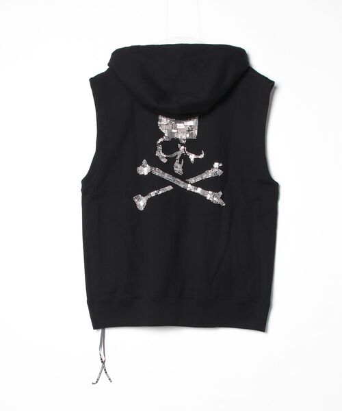 mastermind JAPAN(マスターマインド)の「HAND BEADED SLEEVELESS HOODIE(パーカー・メンズ・ブラック・XL)」の3枚目の写真