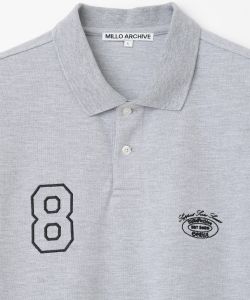 Millo Archive（ミロ アーカイブ）の「MAチームピケポロシャツ[メランジグレー]（ポロシャツ・メンズ・その他・SMALL/MEDIUM/LARGE/X-LARGE）」の2枚目の写真