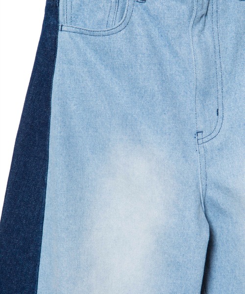 OSMOSIS(オズモーシス)の「バレルレッグデニムパンツ(デニムパンツ・レディース・ブラックミックス/ブルー/ブルー系その他/MIX・2/1)」の12枚目の写真