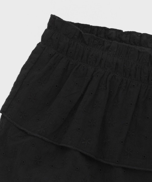 BLACKUP（ブラックアップ）の「[MADE] フラワー刺繍カンカンミニスカートパンツ（スカート・レディース・ホワイト/ブラック・FREE）」の21枚目の写真