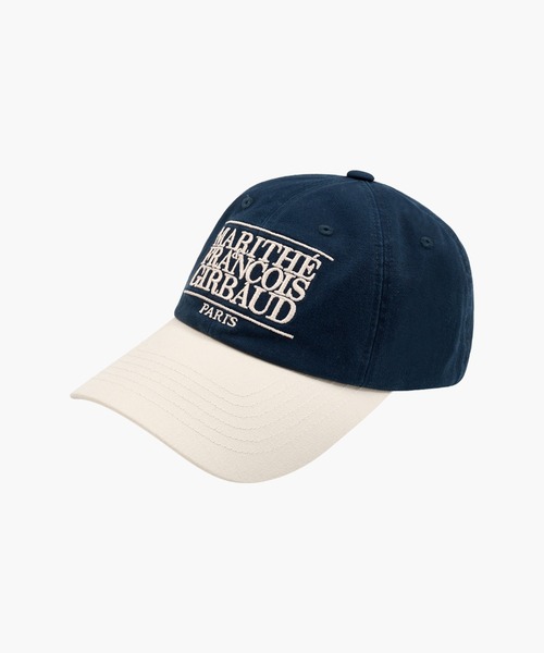 MARITHE + FRANCOIS GIRBAUD(マリテフランソワジルボー)の「CLASSIC LOGO 6PANEL COLOR BLOCK CAP(キャップ・レディース・アイボリー/ネイビー・フリー)」の4枚目の写真