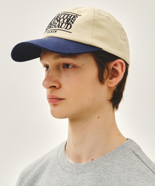 MARITHE + FRANCOIS GIRBAUD(マリテフランソワジルボー)の「CLASSIC LOGO 6PANEL COLOR BLOCK CAP(キャップ・レディース・アイボリー/ネイビー・フリー)」の6枚目の写真