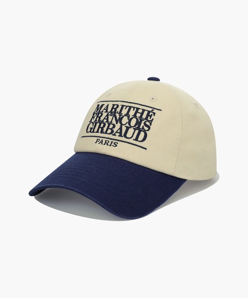 MARITHE + FRANCOIS GIRBAUD(マリテフランソワジルボー)の「CLASSIC LOGO 6PANEL COLOR BLOCK CAP(キャップ・レディース・アイボリー/ネイビー・フリー)」の7枚目の写真