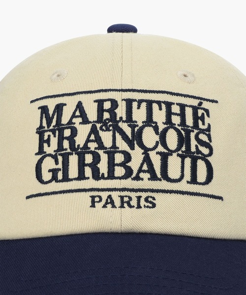 MARITHE + FRANCOIS GIRBAUD(マリテフランソワジルボー)の「CLASSIC LOGO 6PANEL COLOR BLOCK CAP(キャップ・レディース・アイボリー/ネイビー・フリー)」の9枚目の写真