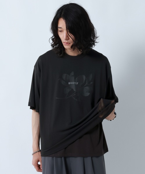 RAGEBLUE(レイジブルー)の「LAYERED MESH T-SHIRTS/メッシュレイヤードTシャツ(Tシャツ/カットソー・メンズ・ホワイト/ブラック・LARGE/MEDIUM)」の14枚目の写真