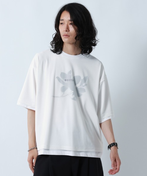 RAGEBLUE(レイジブルー)の「LAYERED MESH T-SHIRTS/メッシュレイヤードTシャツ(Tシャツ/カットソー・メンズ・ホワイト/ブラック・LARGE/MEDIUM)」の9枚目の写真