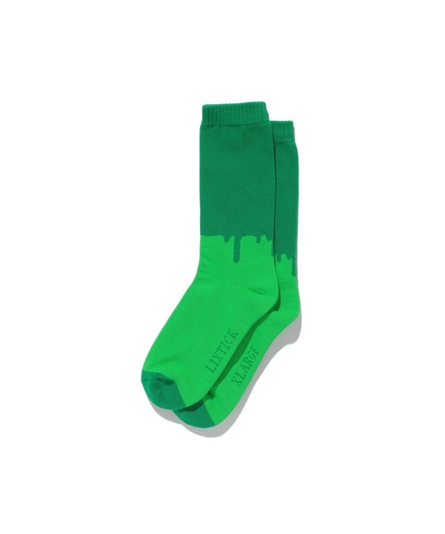 LIXTICK(リックスティック)の「XLARGE×LIXTICK DRIP SOCKS 2PACK HI(ソックス/靴下・メンズ・マルチ・ONE SIZE)」の2枚目の写真