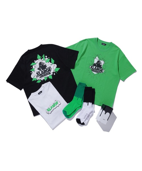 LIXTICK(リックスティック)の「XLARGE×LIXTICK DRIP SOCKS 2PACK HI(ソックス/靴下・メンズ・マルチ・ONE SIZE)」の6枚目の写真