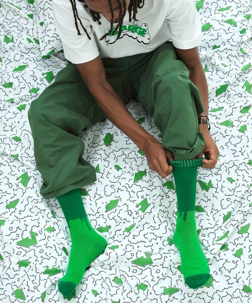 LIXTICK(リックスティック)の「XLARGE×LIXTICK DRIP SOCKS 2PACK HI(ソックス/靴下・メンズ・マルチ・ONE SIZE)」の9枚目の写真