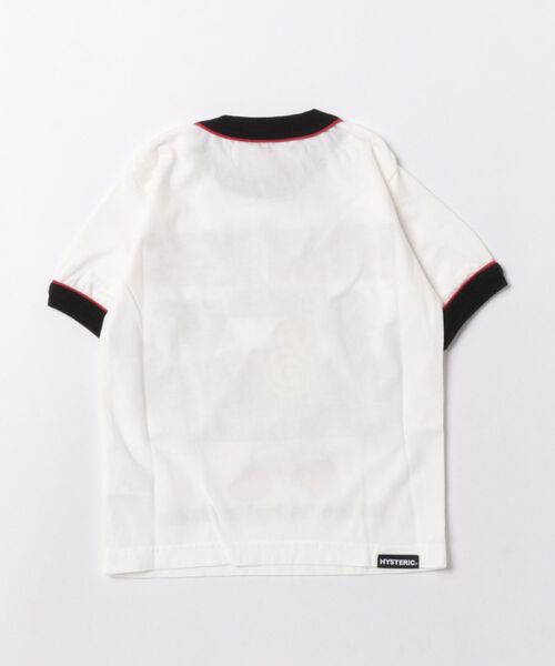 HYSTERIC MINI(ヒステリックミニ)の「MINI WITH BOB&MARIE リンガーTシャツ(Tシャツ/カットソー・キッズ・ブラック/ホワイト・90)」の3枚目の写真