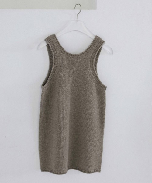 anuke(アンヌーク)の「anuke Knit Long Tanktop ニットロングタンクトップ/62620507(タンクトップ・レディース・チャコールグレー/グレイッシュベージュ・ONE SIZE)」の12枚目の写真