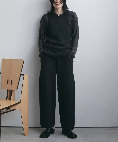 anuke(アンヌーク)の「anuke Knit Long Tanktop ニットロングタンクトップ/62620507(タンクトップ・レディース・チャコールグレー/グレイッシュベージュ・ONE SIZE)」の7枚目の写真