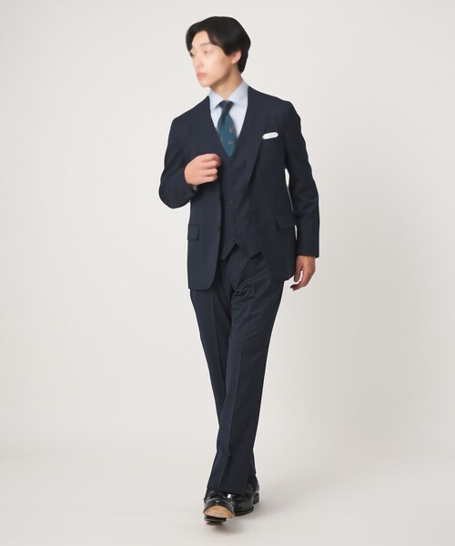 green label relaxing(グリーンレーベルリラクシング)の「A+ TWPU サージ スリム 5B セットアップベスト(スーツベスト・メンズ・ダークブラウン/ネイビー/ブラック/ダークグリーン/ロイヤルブルー・S/XL/L/M/XXL)」の7枚目の写真