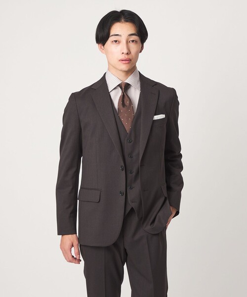 green label relaxing(グリーンレーベルリラクシング)の「A+ TWPU サージ スリム 5B セットアップベスト(スーツベスト・メンズ・ダークブラウン/ネイビー/ブラック/ダークグリーン/ロイヤルブルー・S/XL/L/M/XXL)」の10枚目の写真