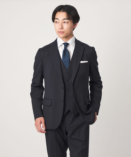 green label relaxing(グリーンレーベルリラクシング)の「A+ TWPU サージ スリム 5B セットアップベスト(スーツベスト・メンズ・ダークブラウン/ネイビー/ブラック/ダークグリーン/ロイヤルブルー・S/XL/L/M/XXL)」の14枚目の写真