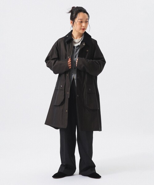 BEAMS BOY(ビームスボーイ)の「【別注】Barbour / Balvenie Jacket 26FW(ステンカラーコート・レディース・ダークブラウン/チェック・ONE SIZE)」の3枚目の写真