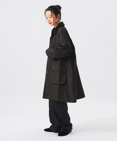 BEAMS BOY(ビームスボーイ)の「【別注】Barbour / Balvenie Jacket 26FW(ステンカラーコート・レディース・ダークブラウン/チェック・ONE SIZE)」の4枚目の写真