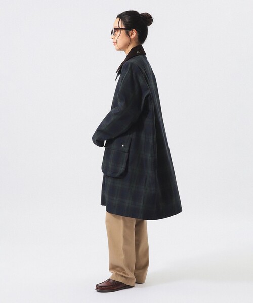 BEAMS BOY(ビームスボーイ)の「【別注】Barbour / Balvenie Jacket 26FW(ステンカラーコート・レディース・ダークブラウン/チェック・ONE SIZE)」の7枚目の写真
