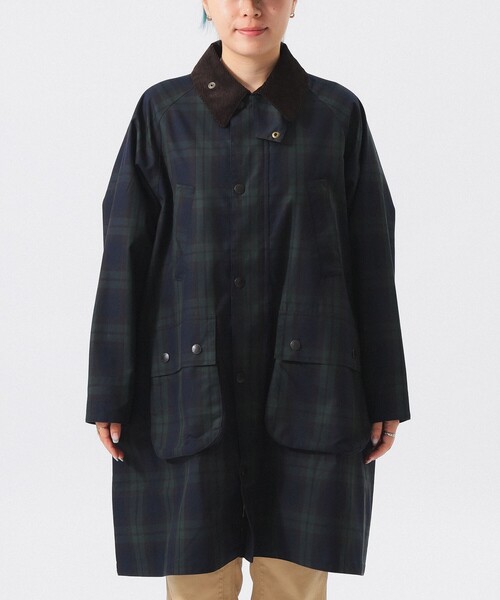 BEAMS BOY(ビームスボーイ)の「【別注】Barbour / Balvenie Jacket 26FW(ステンカラーコート・レディース・ダークブラウン/チェック・ONE SIZE)」の9枚目の写真