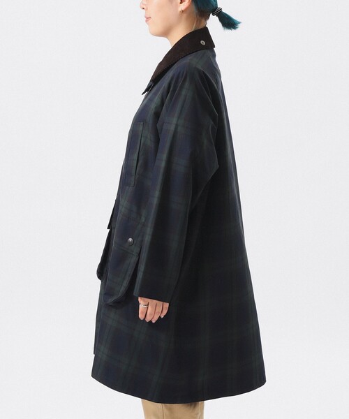 BEAMS BOY(ビームスボーイ)の「【別注】Barbour / Balvenie Jacket 26FW(ステンカラーコート・レディース・ダークブラウン/チェック・ONE SIZE)」の10枚目の写真