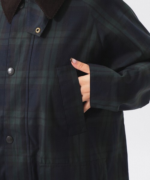 BEAMS BOY(ビームスボーイ)の「【別注】Barbour / Balvenie Jacket 26FW(ステンカラーコート・レディース・ダークブラウン/チェック・ONE SIZE)」の12枚目の写真