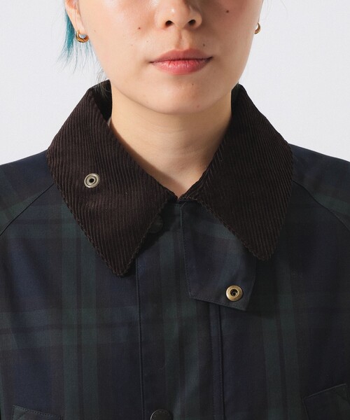 BEAMS BOY(ビームスボーイ)の「【別注】Barbour / Balvenie Jacket 26FW(ステンカラーコート・レディース・ダークブラウン/チェック・ONE SIZE)」の15枚目の写真