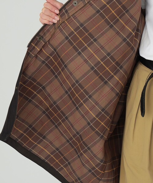 Barbour(バブアー)の「【別注】Barbour / Balvenie Jacket 26FW(ステンカラーコート・レディース・ダークブラウン/チェック・ONE SIZE)」の14枚目の写真